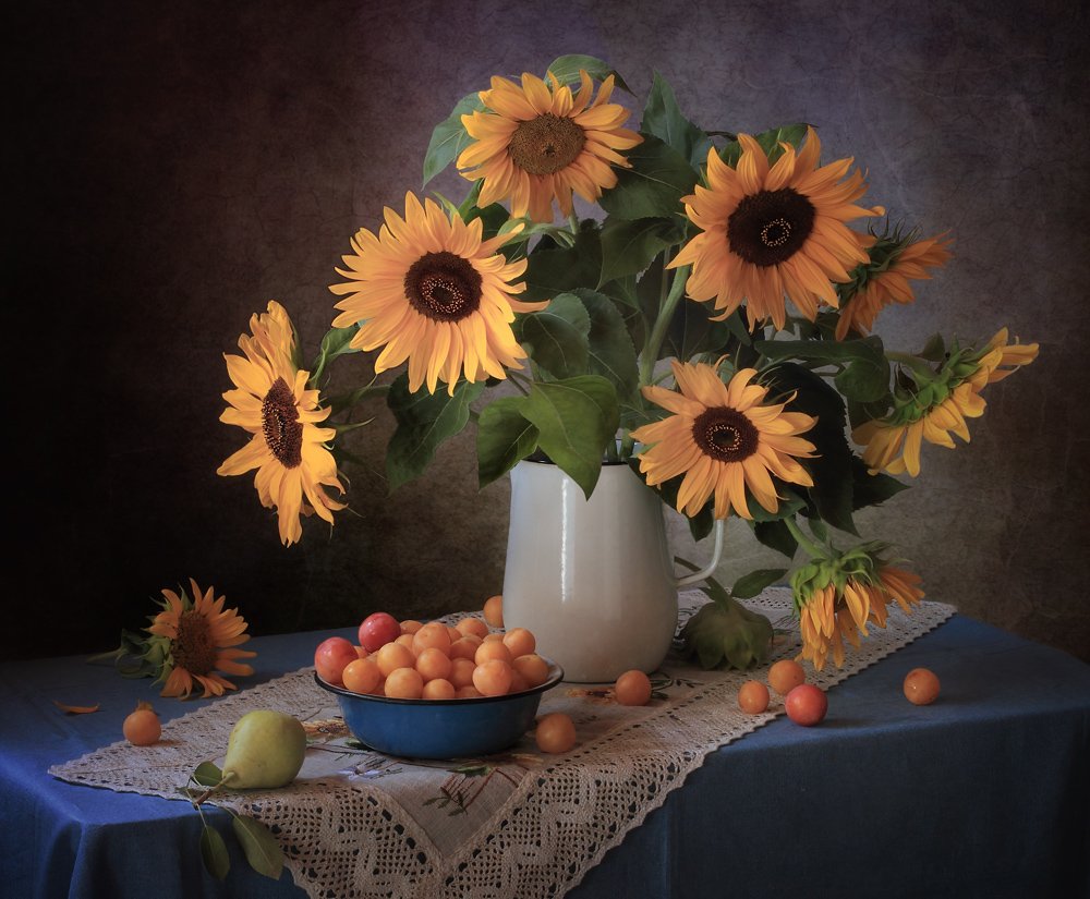Herbst Sonnenblumenernte von Tatyana Skorokhod