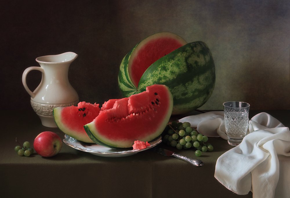 Frische Wassermelone und Trauben von Tatyana Skorokhod