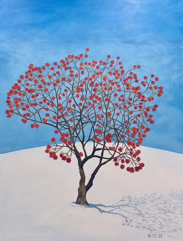 Winterbaum Rote Beeren von Tom Blood
