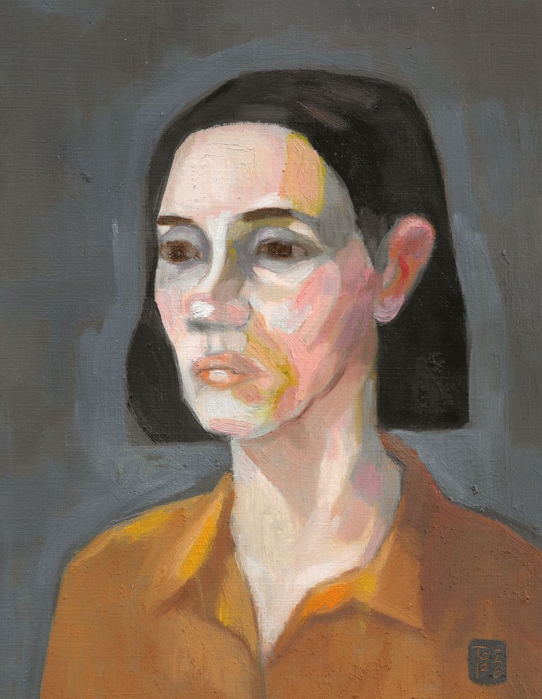 Modernes Frauenporträt von Tore Bahnson