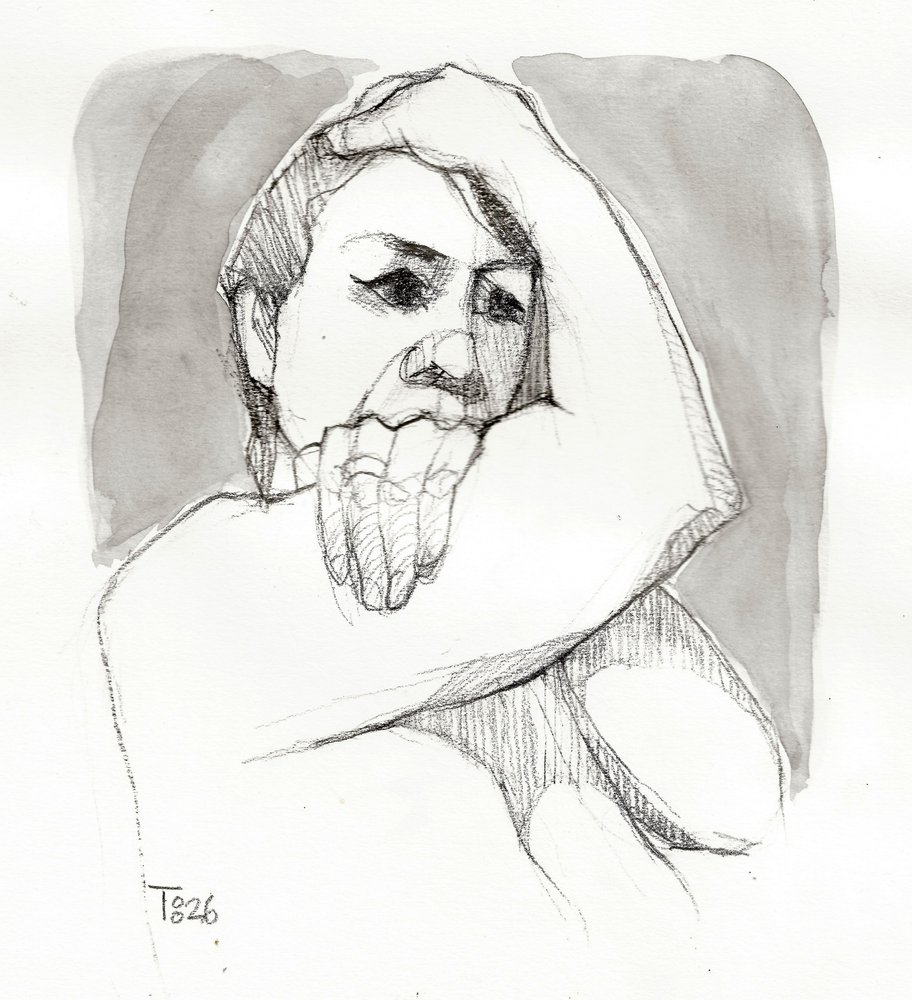 Frau in Kontemplation von Tore Bahnson