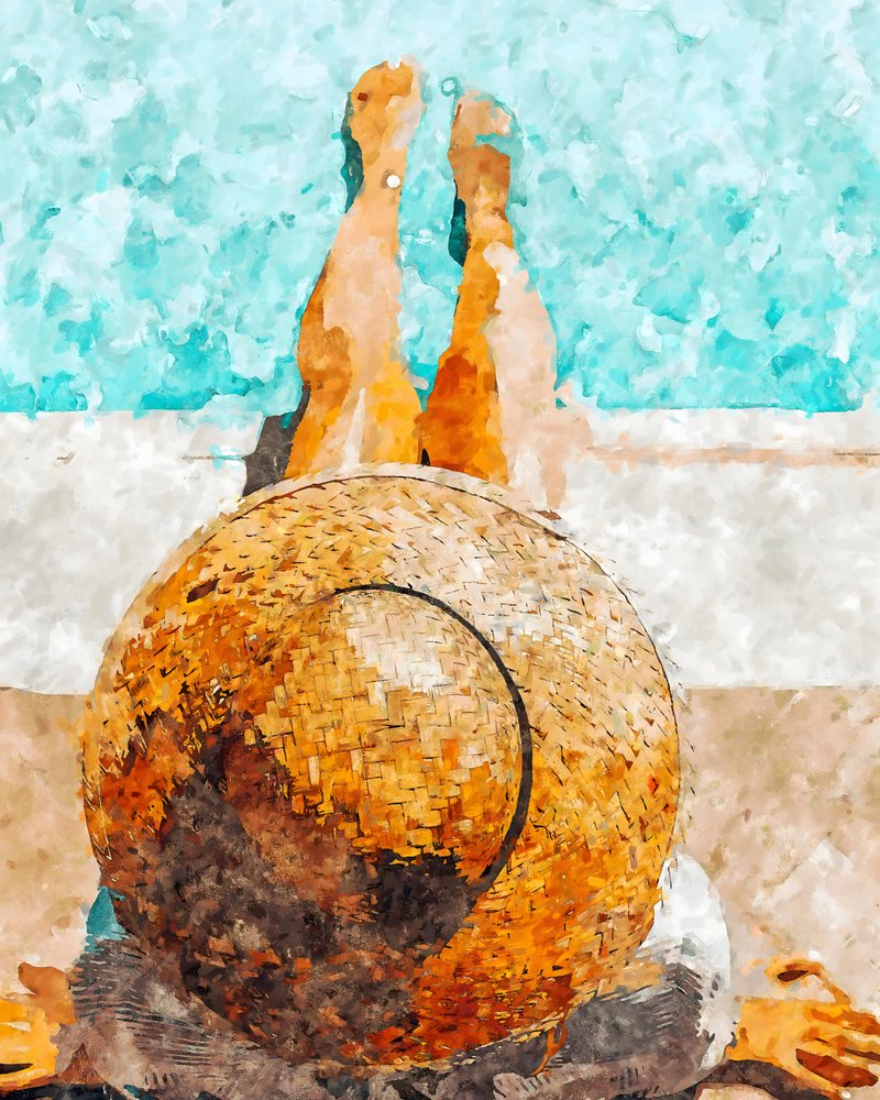 Sommerfreude am Pool von Uma Gokhale