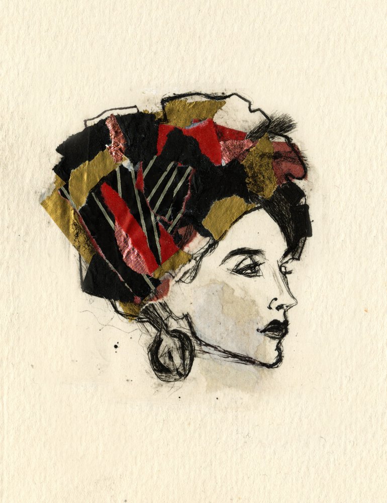 Schicke Frau Kopfschmuck von Ute Rathmann
