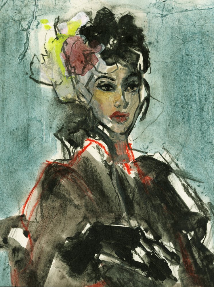 Elegantes Modeporträt von Ute Rathmann