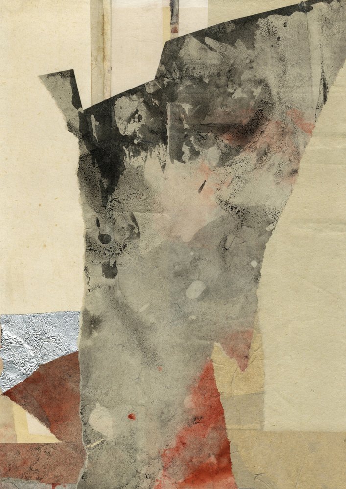 Moderne Texturcollage von Ute Rathmann