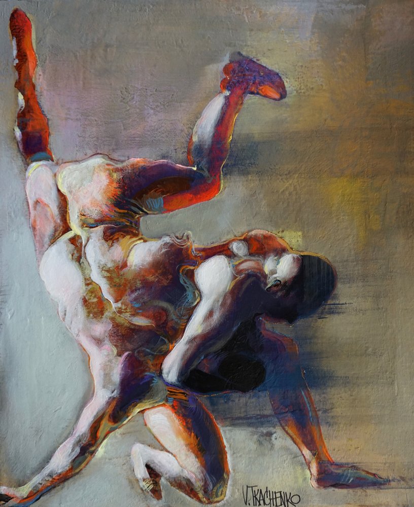 Abstrakte Ringerfiguren von Victor Tkachenko