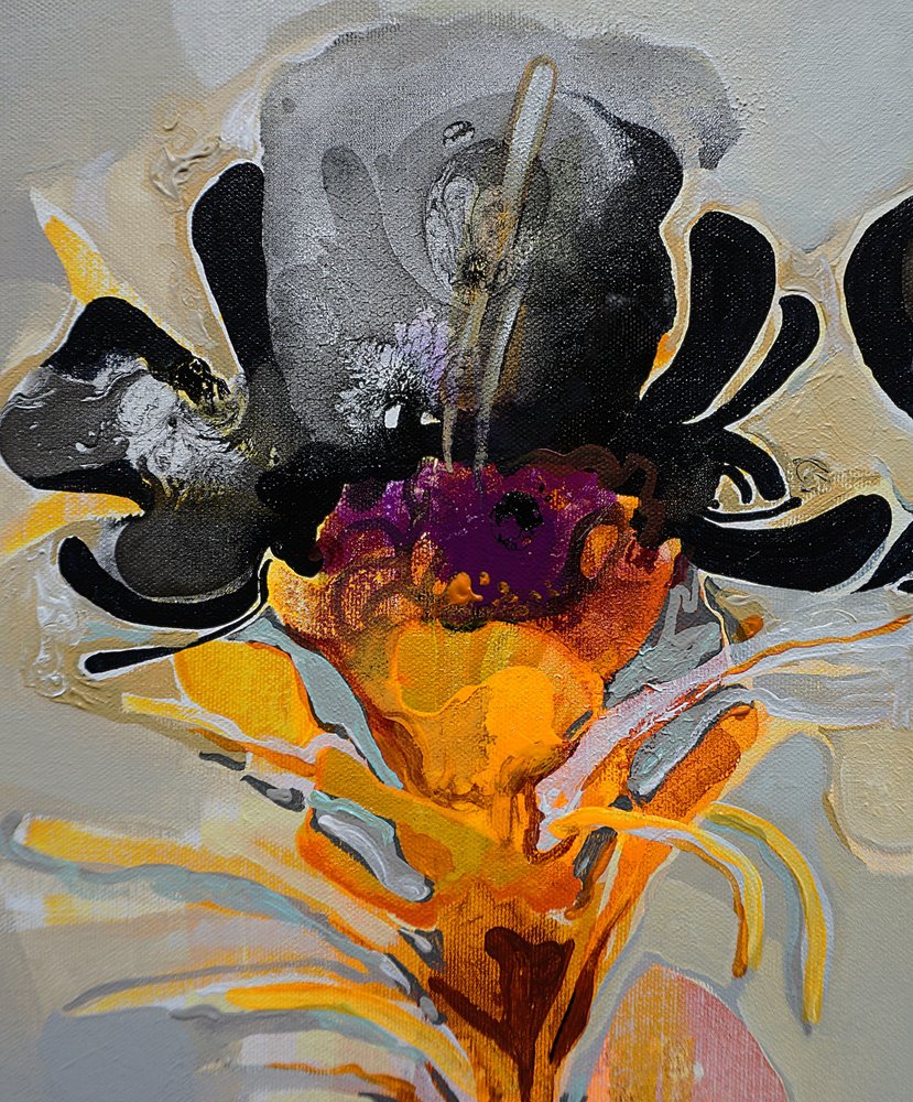 Dramatische Abstrakte Blume von Victor Tkachenko