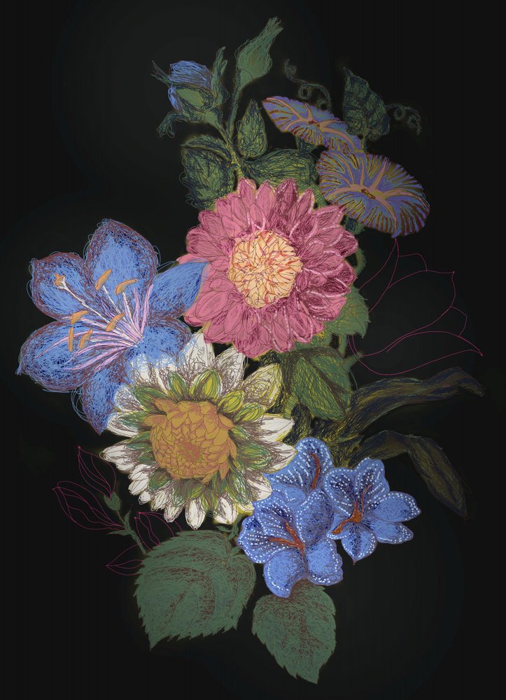 Lebhaftes Blumenarrangement von XHOZUCAN