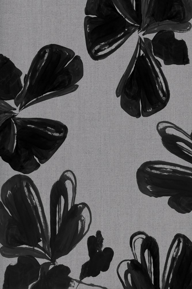 Abstrakte Schwarze Blüten von cartissi