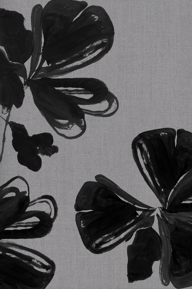 Abstrakte Schwarze Blumen von cartissi