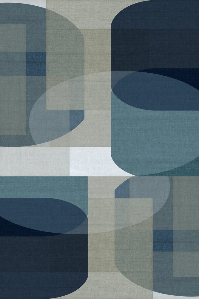Abstrakte blaue Geometrien von cartissi