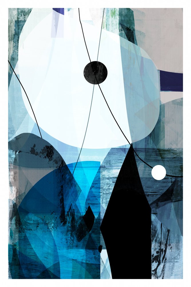 Abstrakte Blaue Geometrie von cartissi