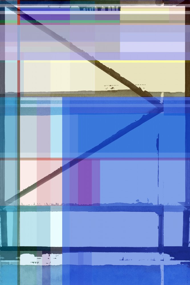 Abstrakte Blaue Geometrie von cartissi