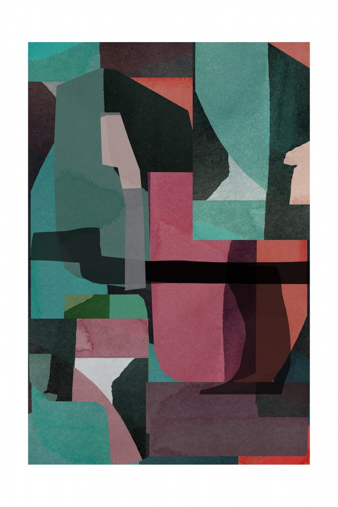Abstrakte Geometrische Collage von cartissi