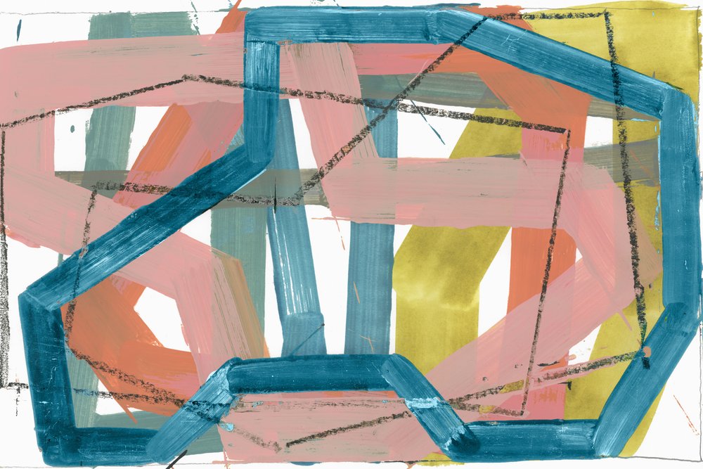 Abstrakte geometrische Striche von cartissi