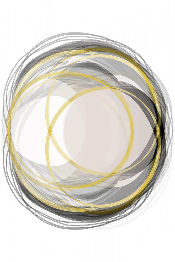 Abstrakte Goldene Kreise von cartissi