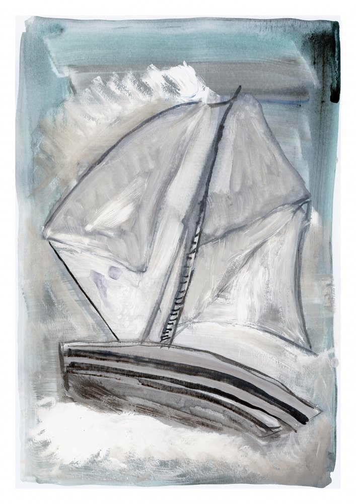 Abstrakte Segelreise von cartissi