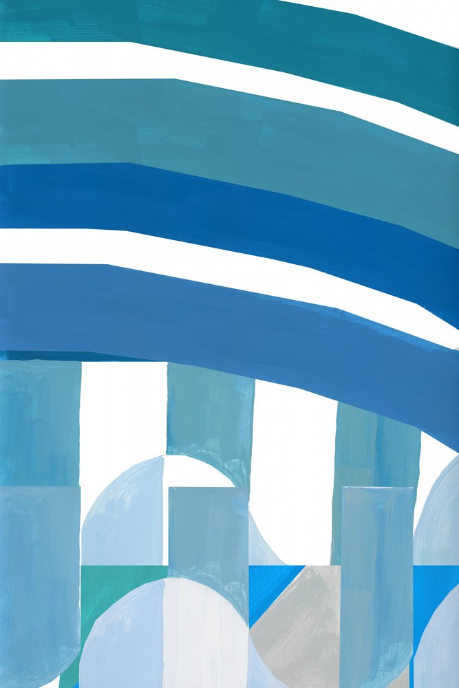 Blauer Geometrischer Fluss von cartissi