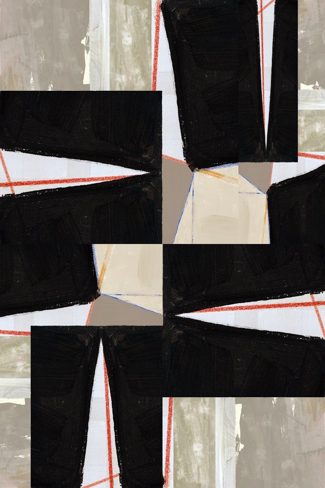 Fetziges geometrisches Abstrakt von cartissi