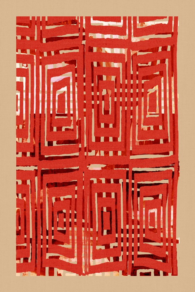 Fette Rote Geometrie von cartissi