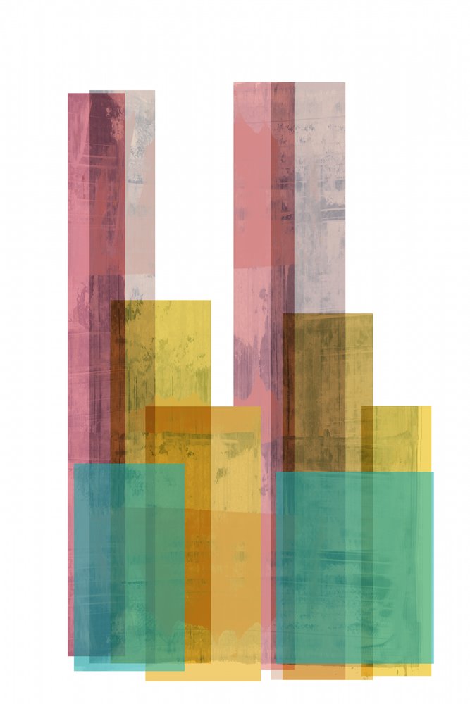 Bunte geometrische Schichten von cartissi