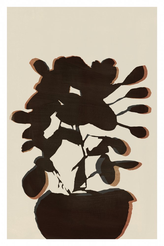 Dunkle Orchideen-Silhouette von cartissi
