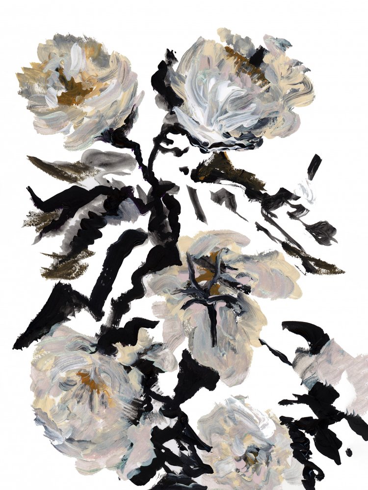 Dramatisches Blumenabstrakt von cartissi