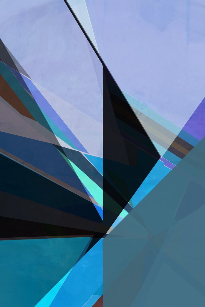 Dynamische geometrische Blautöne von cartissi