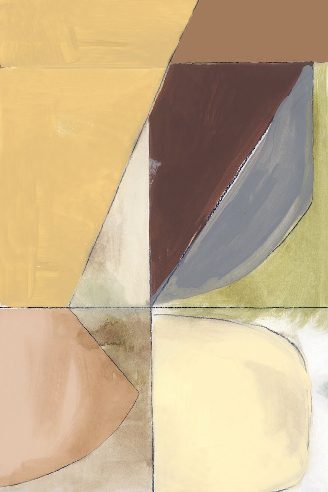 Erdige geometrische Abstraktion von cartissi