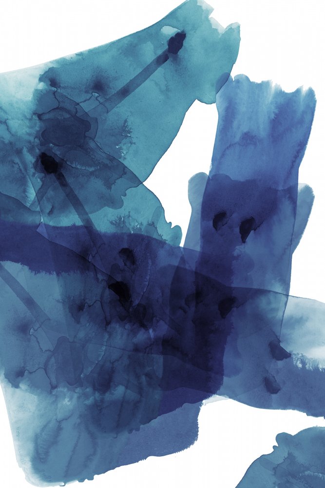 Flüssige blaue abstrakte Waschung von cartissi