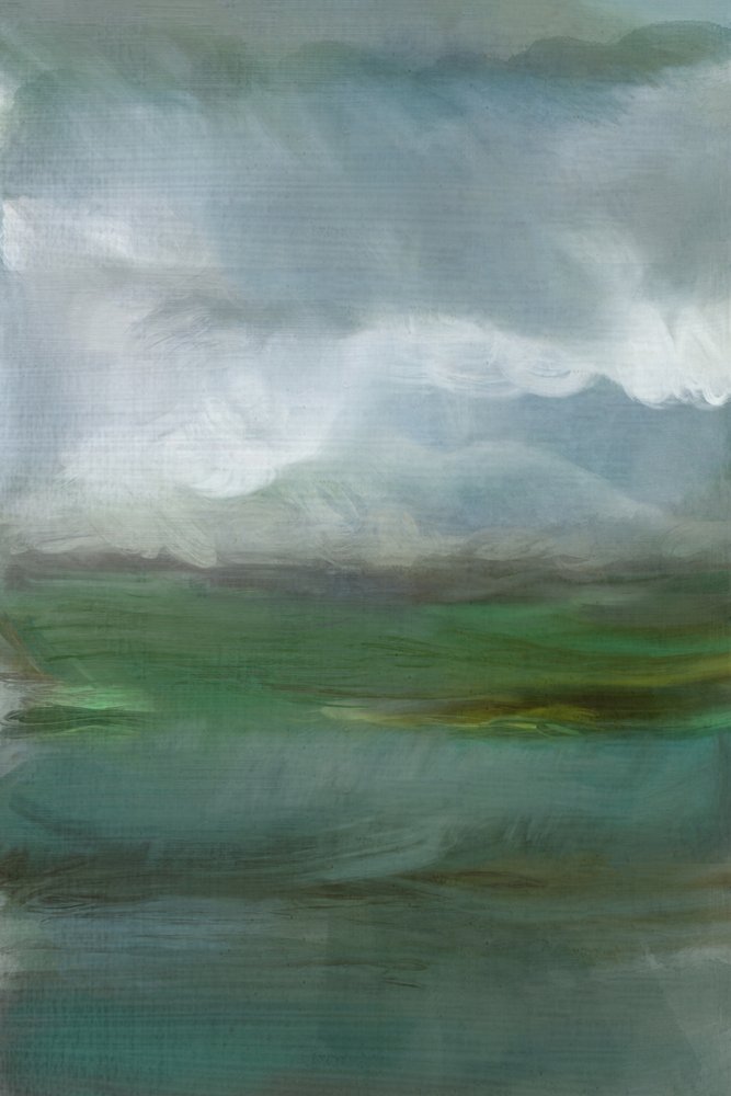 Nebliger Grüner Horizont von cartissi
