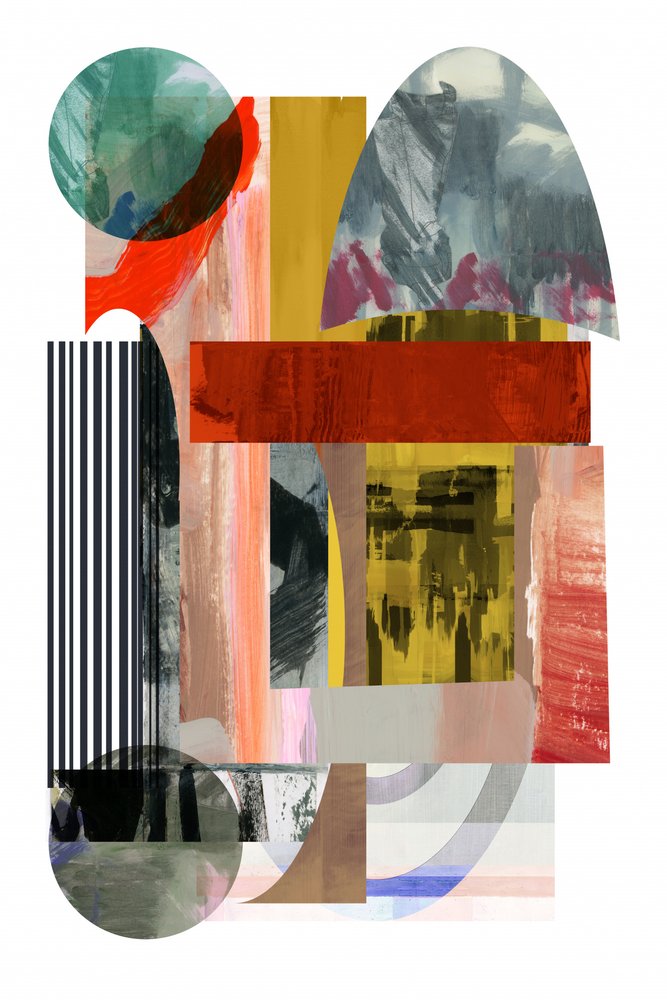 Moderne abstrakte Collage von cartissi