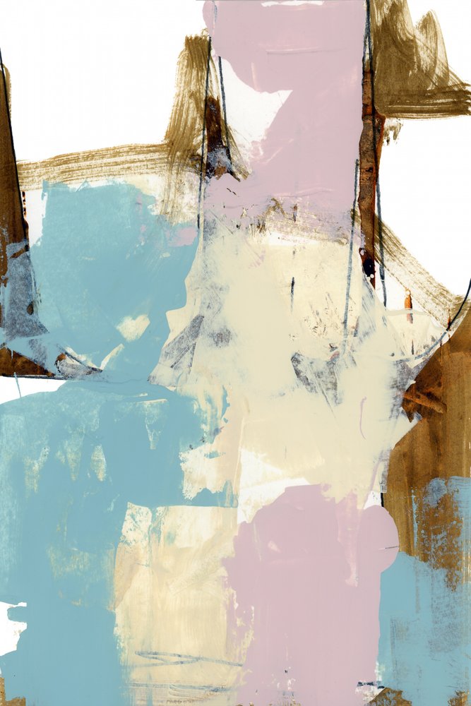 Moderner Blush-Gold-Abstrakt von cartissi