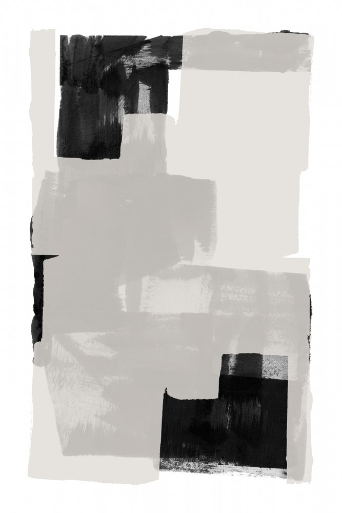 Monochrome Pinselstrich-Geometrie von cartissi