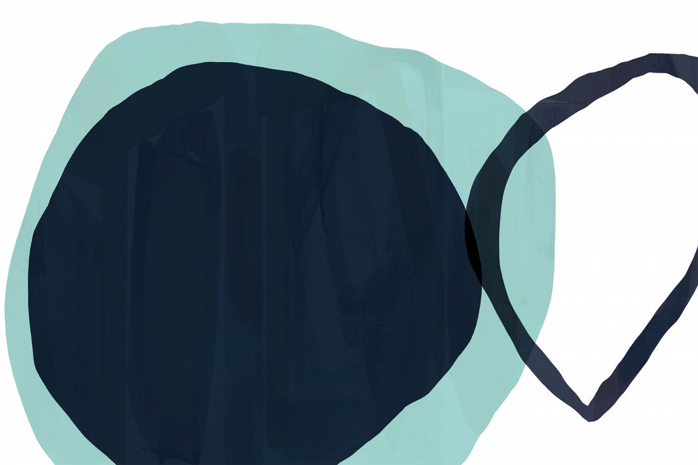 Überlappendes Tealblau von cartissi