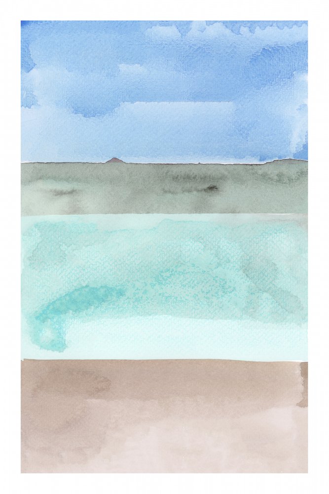 Friedlicher Himmel Meer Sand von cartissi