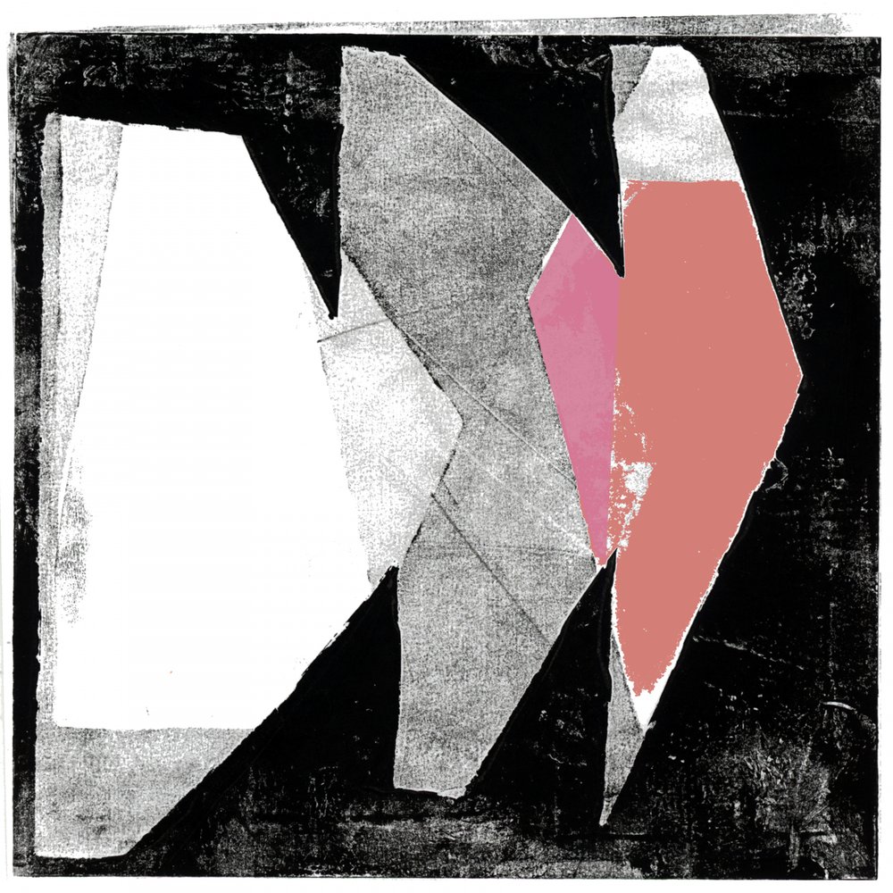 Rosa Terrakotta geometrische Collage von cartissi