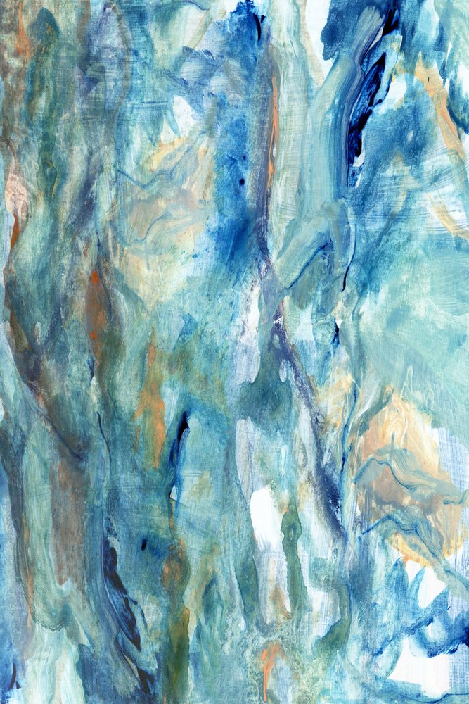 Gelassene blaue Tiefen von cartissi