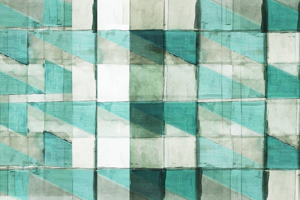 Teal-geometrische Blöcke von cartissi