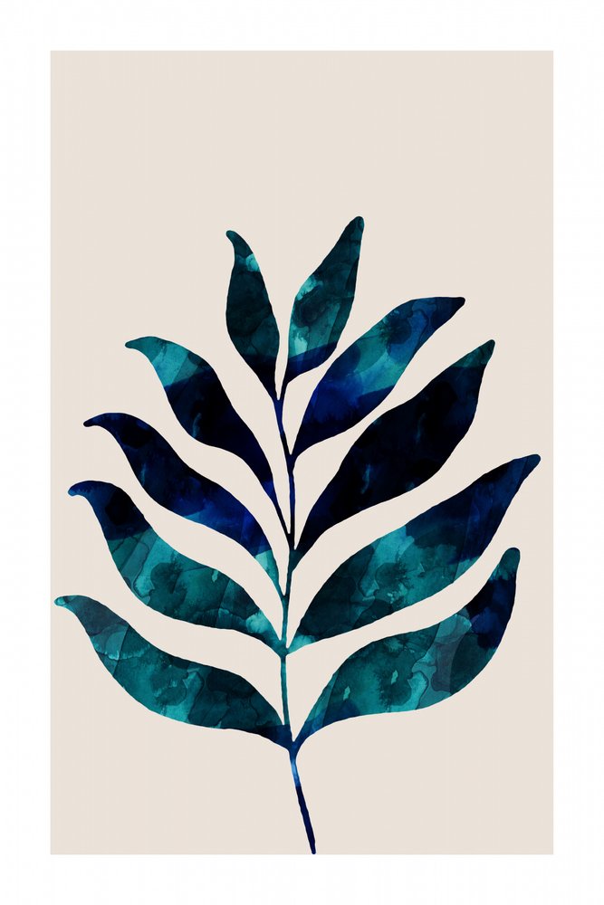 Tropisches blaues Blatt von cartissi