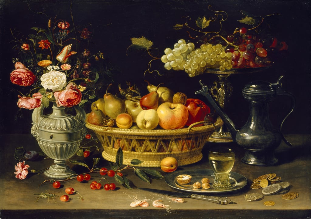 Stillleben mit Früchten und Blumen, 1608 - 1621 (Öl a... (#233855)