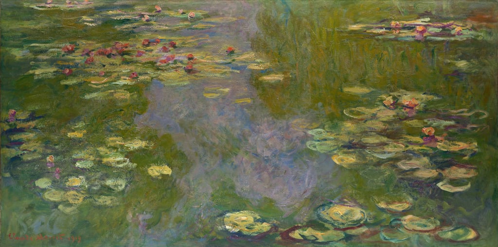 Seerosen, 1919 von Claude hochwertiger Kunstdruck