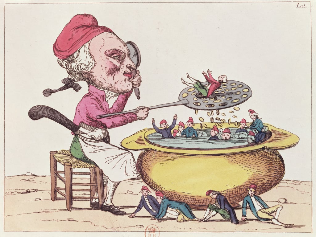 Karikatur von Maximilian von Robespierre (175894), 1793