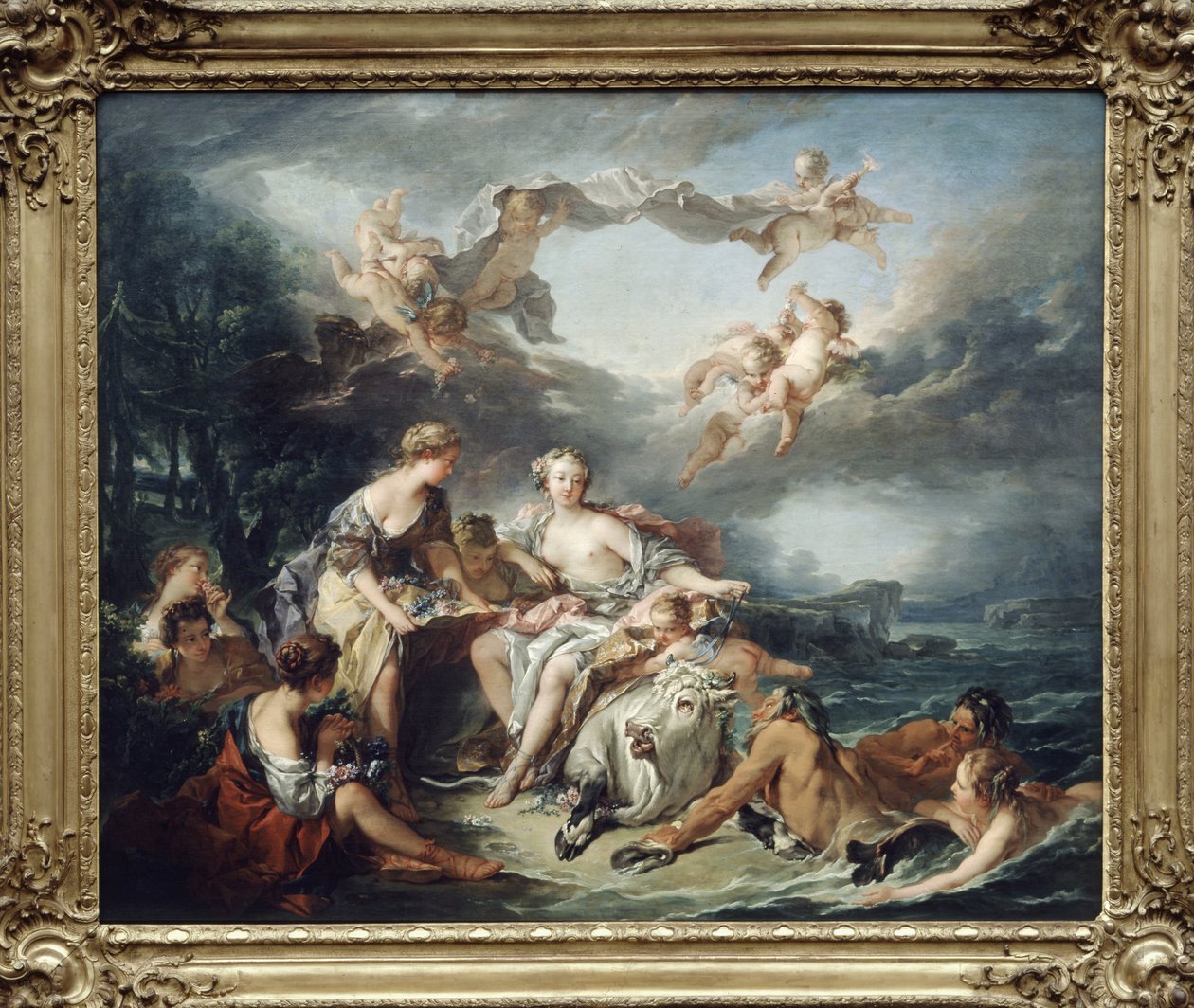 Die Entführung Europas - von Boucher, 1747, Musée du Louvre von Unknown