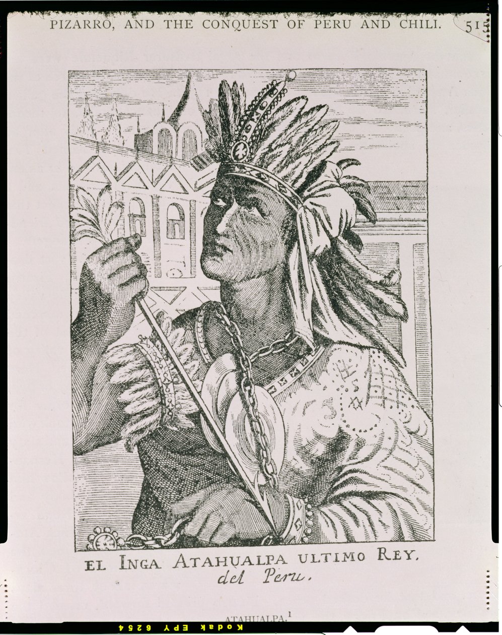 Porträt des letzten Inka-Häuptlings, Atahualpa, aus 