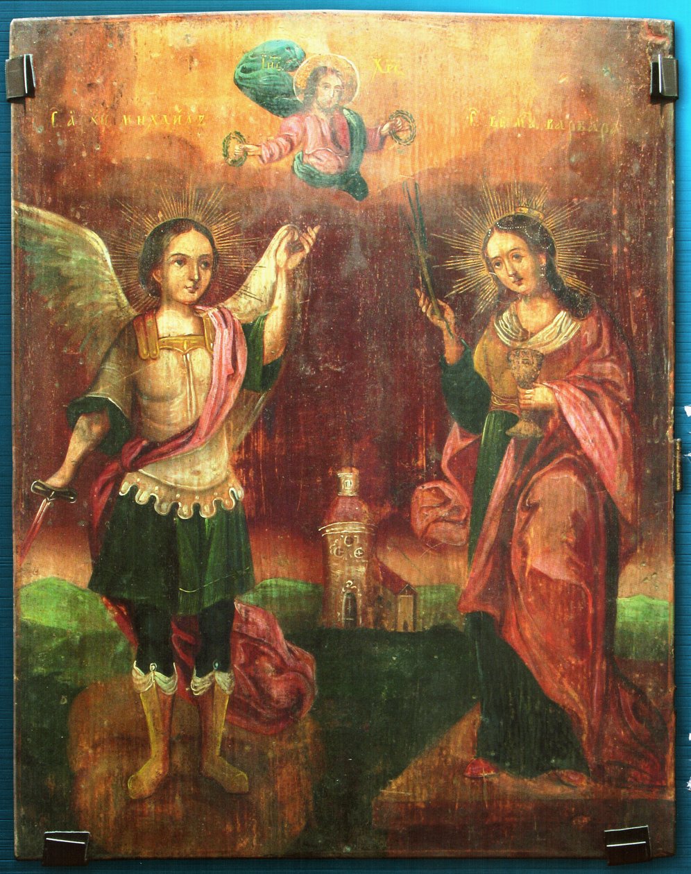 Heiliger Michael und Heilige Varvara von Unknown