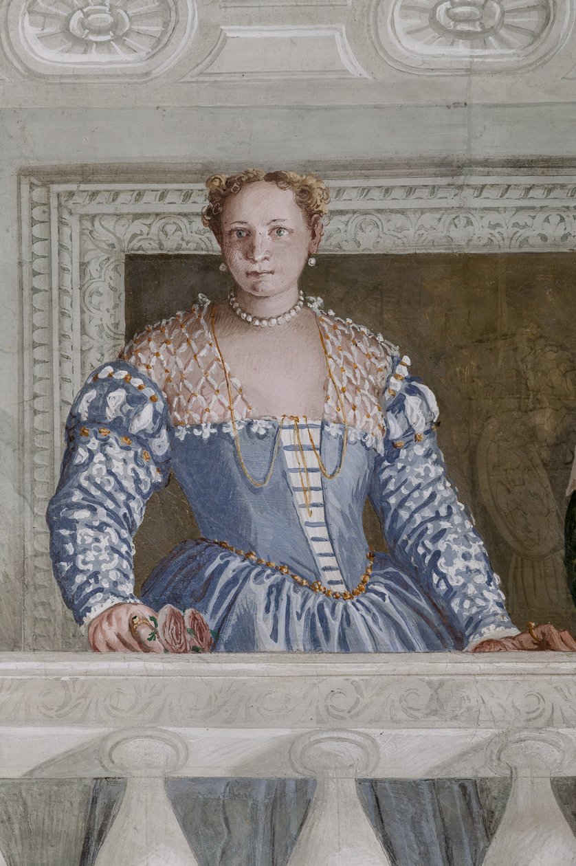 Donna Barbaro und ihre Amme, die Halle des Olymp (Detail) von Veronese