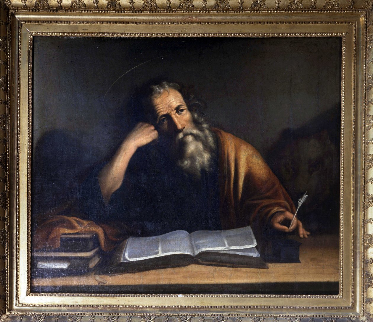 Der heilige Markus schreibt das Evangelium - zugeschrieben Veronese, Kirche von La Turbie von Veronese
