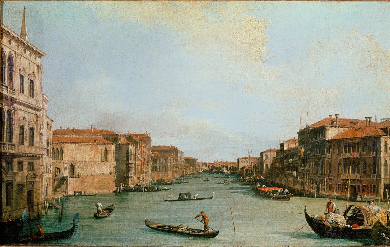Der Canal Grande vom Palazzo Balbi aus gesehen von Canaletto
