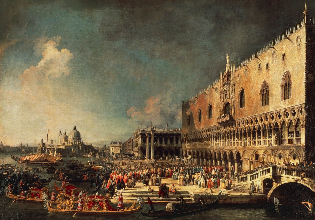 Die Ankunft des französischen Botschafters in Venedig von (1697-1768) Canaletto